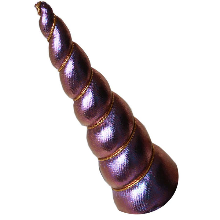 Iridescent Violet Unicorn Horn for Dogs from online dog clothing store they made me wear it.
