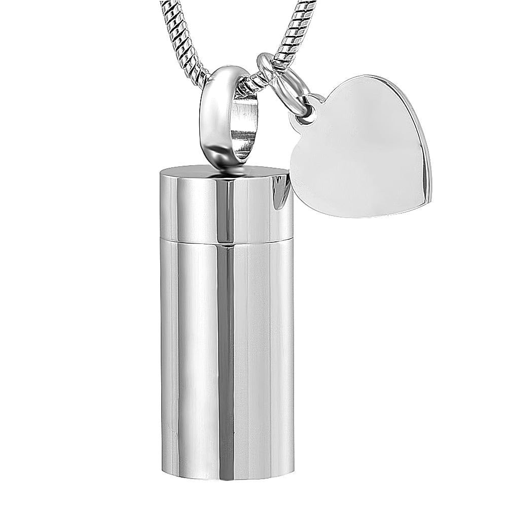 Miss You Memorial Urn Necklace - Cremation Jewelry for Pet Ashes – they made me wear it